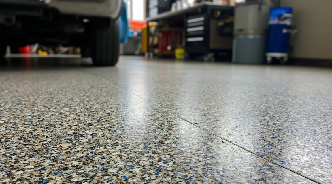 Kamienny dywan w garażu i warsztacie: odporność na oleje, sól, chemię — jak dobrać system