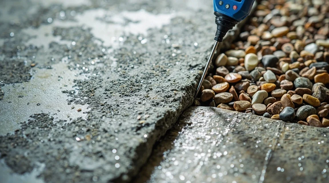 Kamienny dywan na nowym betonie: sezonowanie, wilgotność i testy — kiedy podłoże jest gotowe