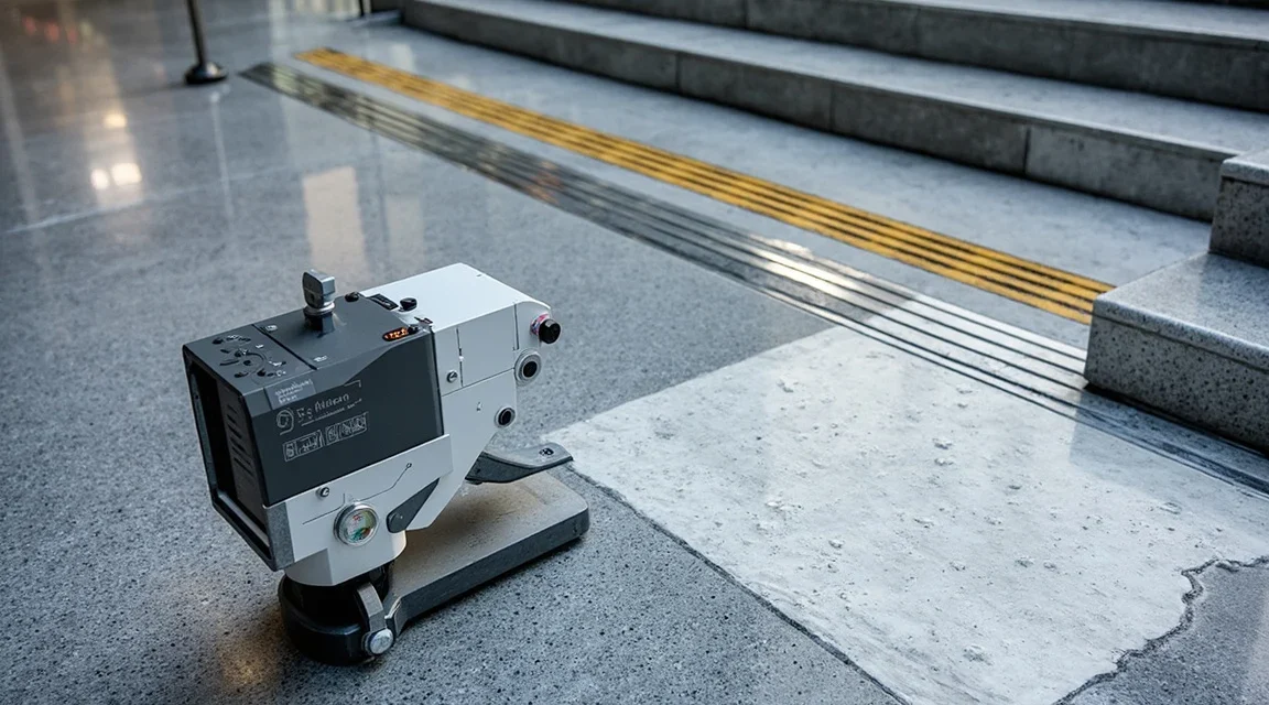 Antypoślizgowość: jak ją mierzyć/autoryzować i jaką klasę planować na schody, wejścia, strefy mokre