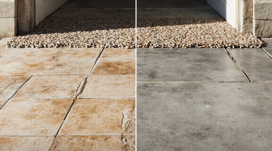 Kamienny dywan na stare płytki: kiedy można kłaść bez skuwania, a kiedy trzeba zejść do betonu