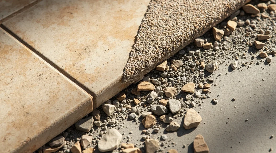 Kamienny dywan na stare płytki: kiedy można kłaść bez skuwania, a kiedy trzeba zejść do betonu