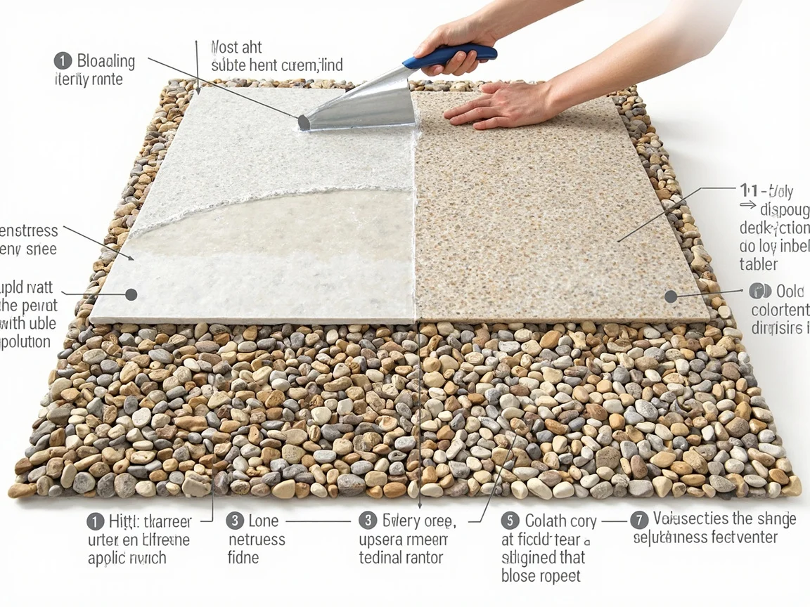 Instrukcja krok po kroku: jak prawidłowo żelować kamienny dywan?