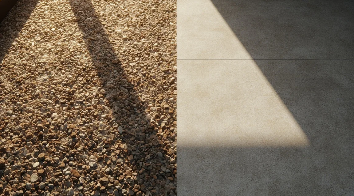 Kamienny dywan vs mikrocement – posadzka żywiczna kiedy kruszywo wygrywa, a kiedy nie ma sensu