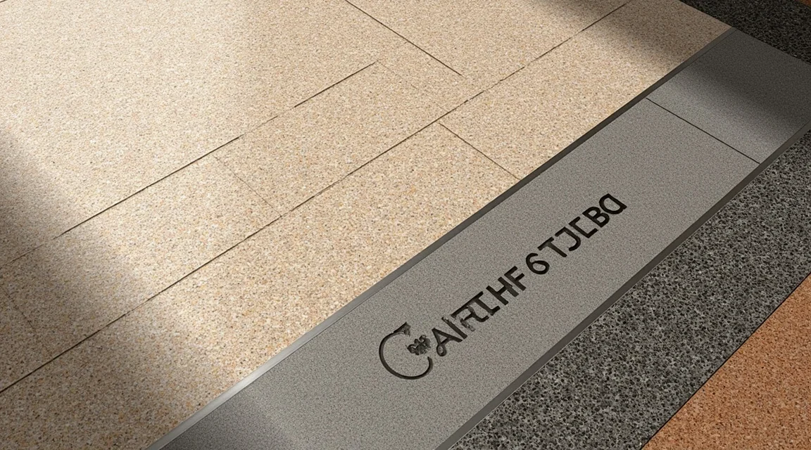 Inspiracje: wzory, kolory i łączenia kamiennego dywanu – opaski, napisy, logo, strefowanie