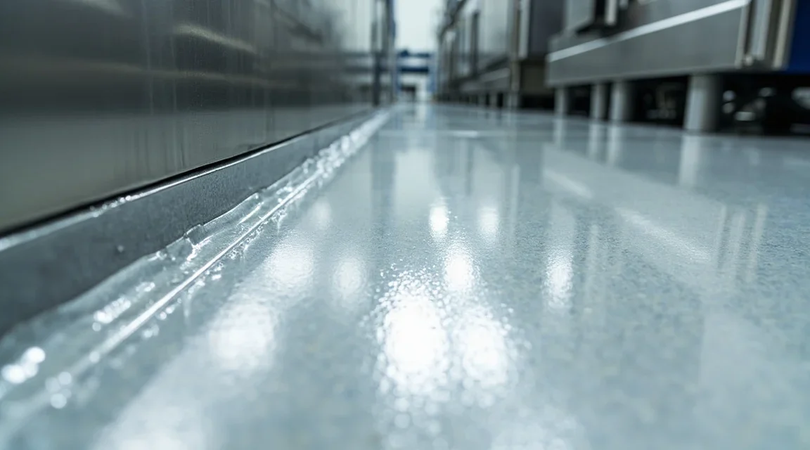 Posadzki żywiczne w przemyśle spożywczym: higiena, mycie, antypoślizg – jak dobrać posadzkę pod proces